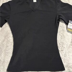 Black V-Neck compression T-Shirt